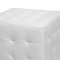 Baxton Studio Siskal White Modern Cube Ottoman, PK2 72-4037 - alternate 2
